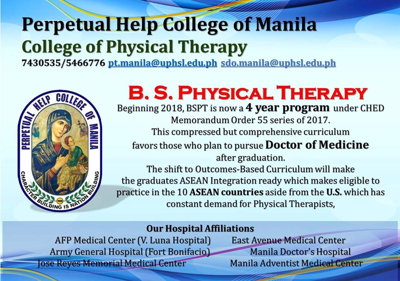 4 Year BSPT Program